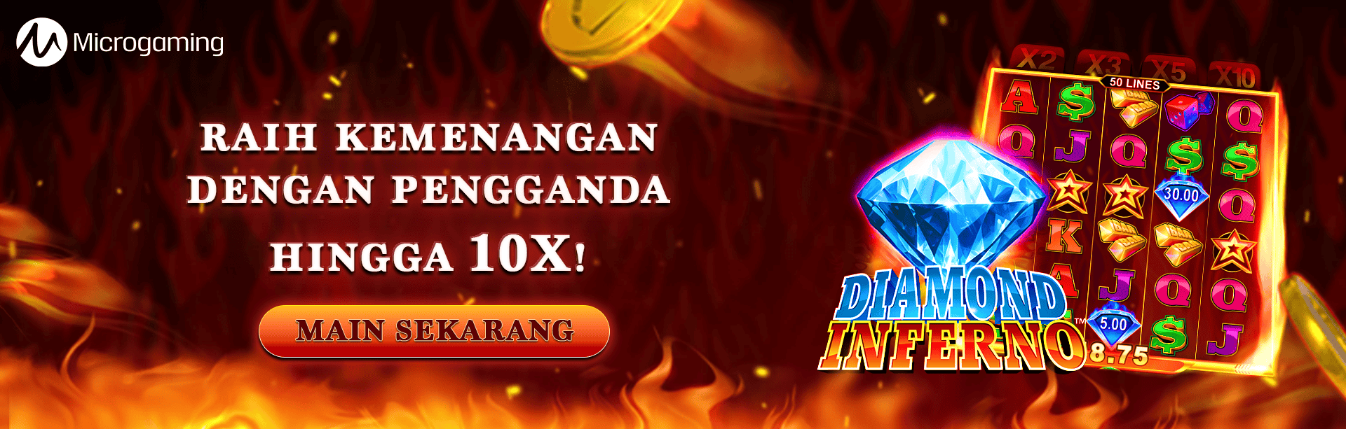 MG - DIAMOND INFERNO GAME PROMO BANNER